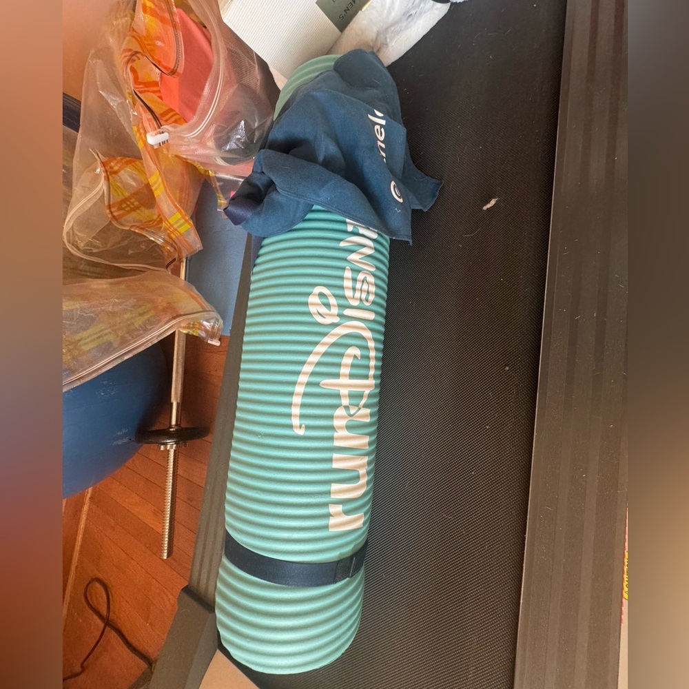 Run Disney yoga mat with towel and strap